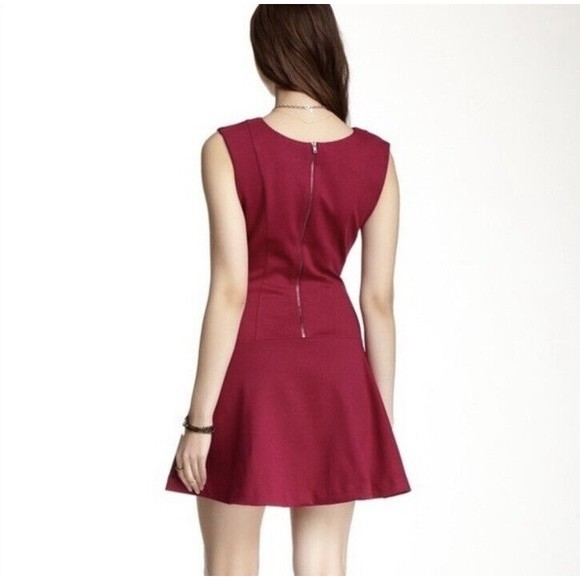 Free People Magenta Sleeveless Cha Cha Zipper Back Mini Dress Size Small - Picture 2 of 10